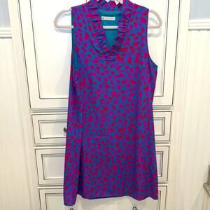 🔥🔥 FIRE SALE 🔥🔥 Pink/teal cheetah print shift dress, M